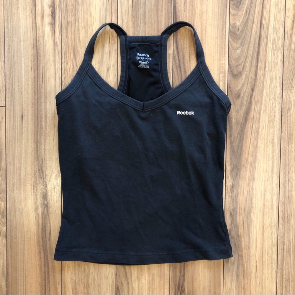 Reebok Black Racerback Tank Top